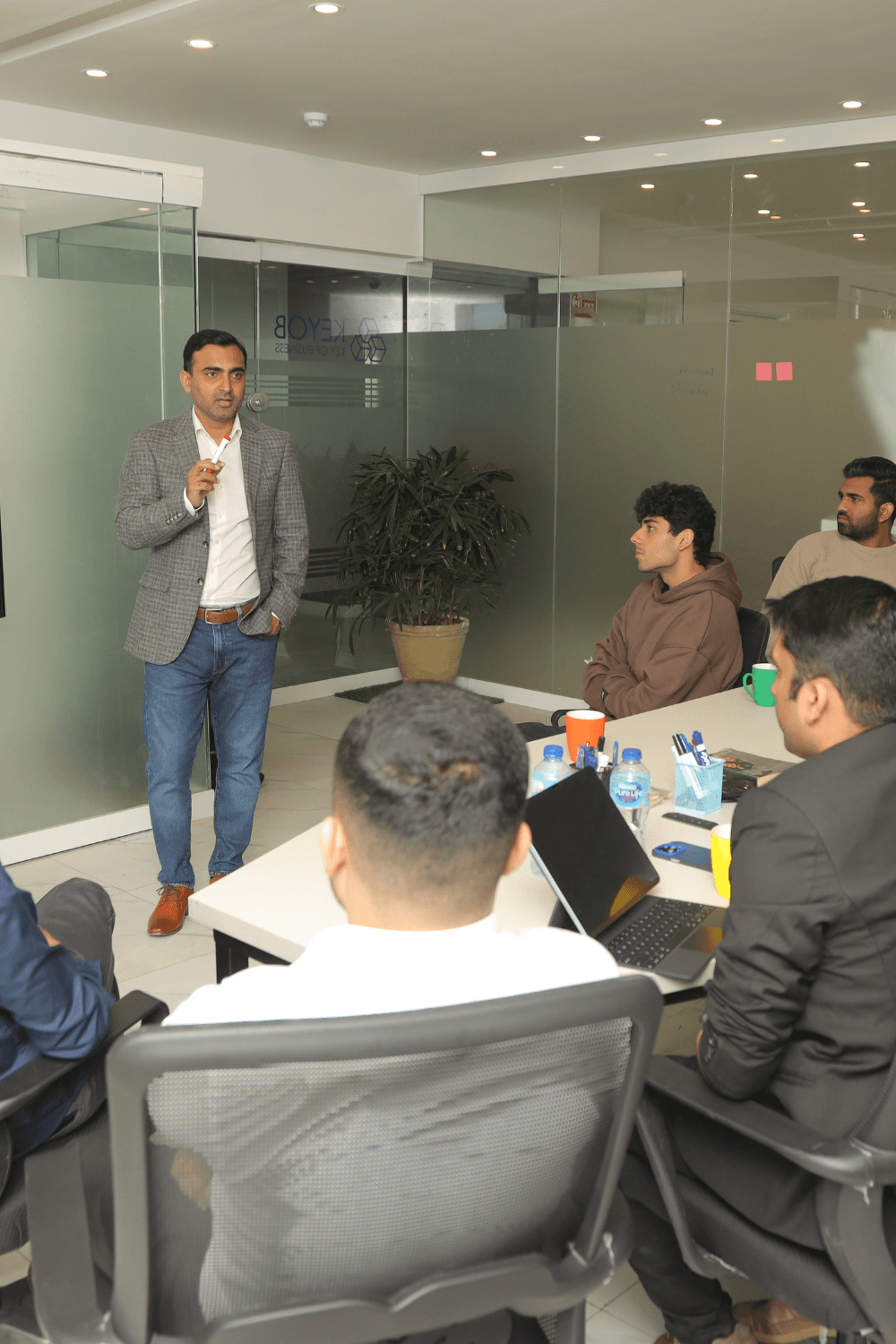 Jawad Siddique in conversation with the KEYOB team
