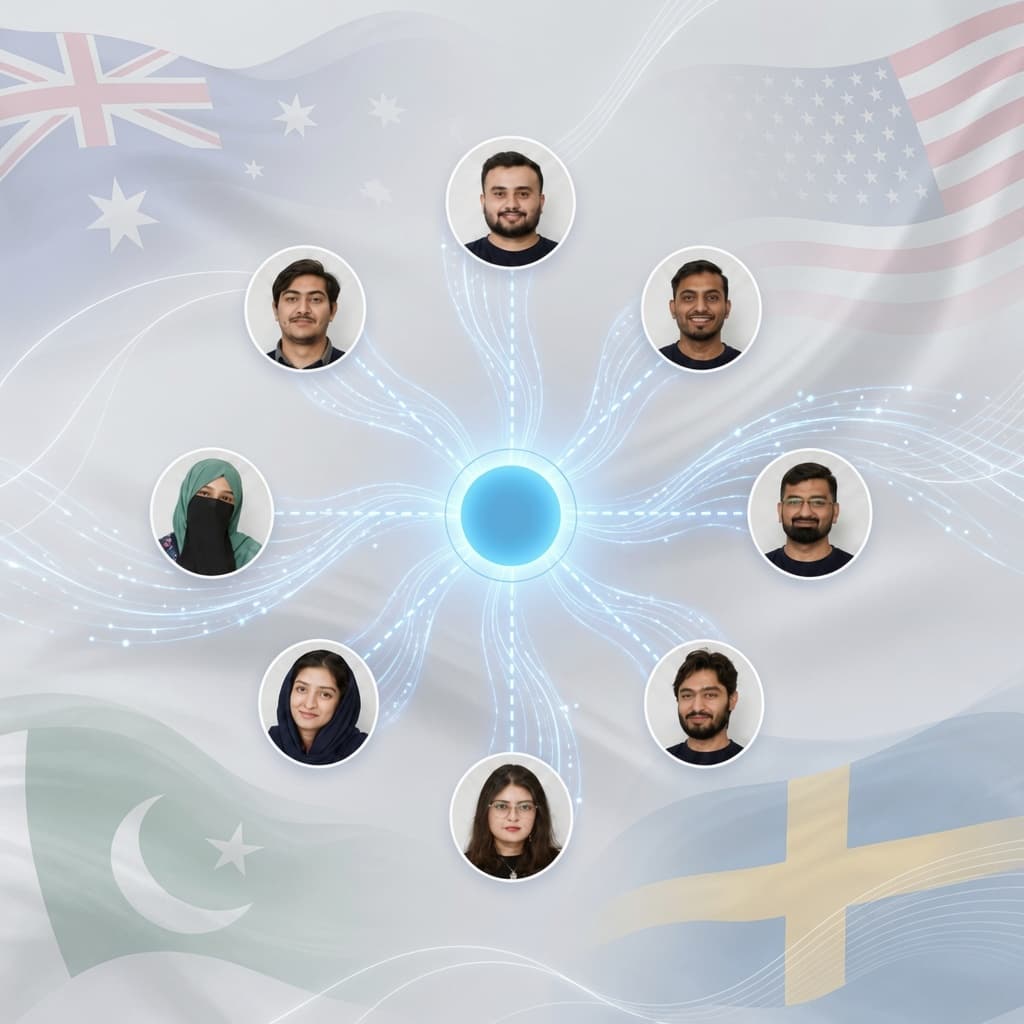 KEYOB team across Australia, the United States, Pakistan and Sweden